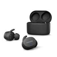 AUDIFONOS PHILIPS INTRAUDITIVOS INALAMBRICOS  /  COLOR NEGRO  /  BLUETOOTH 5.0  /  ESTUCHE DE CARGA USB-C PORTATIL  /  RESISTENTES AL AGUA IPX5  /  ALCANCE DE 10M  /  MICRO INTEGRADO  PHILIPS TAT3216B