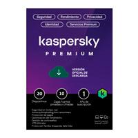 ESD KASPERSKY PREMIUM (TOTAL SECURITY)  /  20 DISPOSITIVOS  /  10 CUENTAS KPM  /  1 A