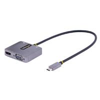 ADAPTADOR DE VIDEO USB C, ADAPTADOR MULTIPUERTOS USB C A HDMI VGA CON SALIDA DE AUDIO DE 3.5MM, HDR 4K A 60HZ, PD 3.0 DE 100W, COMPATIBLE CON THUNDERBOLT 3 / 4 - STARTECH.COM MOD. 122-USBC-HDMI-4K-VGA