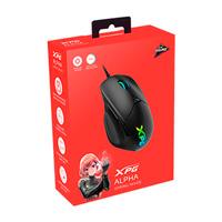 MOUSE XPG ALPHA SWITCH OMRON PIXART PAW 3335 16000 DPI 400 IPS RGB 6 BOTONES USB TIPO C NEGRO GAMER (ALPHA-BKCWW) ADATA ALPHA-BKCWW