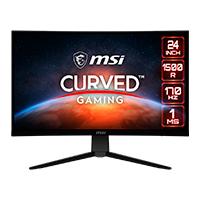  MONITOR GAMER MSI G242C 24 /  CURVO  / TR 1MS / 165HZ / 2XHDMI / DP / IPS / 2X USB 3.2 MSI G242C