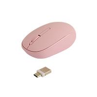 MOUSE OPTICO INALAMBRICO RECEPTOR DUAL ERGONOMICO SILENCIOSO PERFECT CHOICE 1000 DPI WHISPER - ROSA PERFECT CHOICE PC-045182