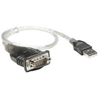 CABLE CONVERTIDOR MANHATTAN USB A SERIAL DB9 RS232 45CM M-M