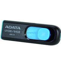 MEMORIA ADATA 64GB USB 3.2 UV128 RETRACTIL NEGRO-AZUL