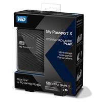 DISCO DURO EXTERNOERNO PORTATIL 2TB WD MY PASSPORT X NEGRO 2.5/USB3.0/PARA XBOX 360/XBOX ONE